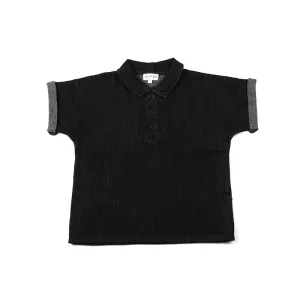 BOPOP DENIM COLLARED SHIRT