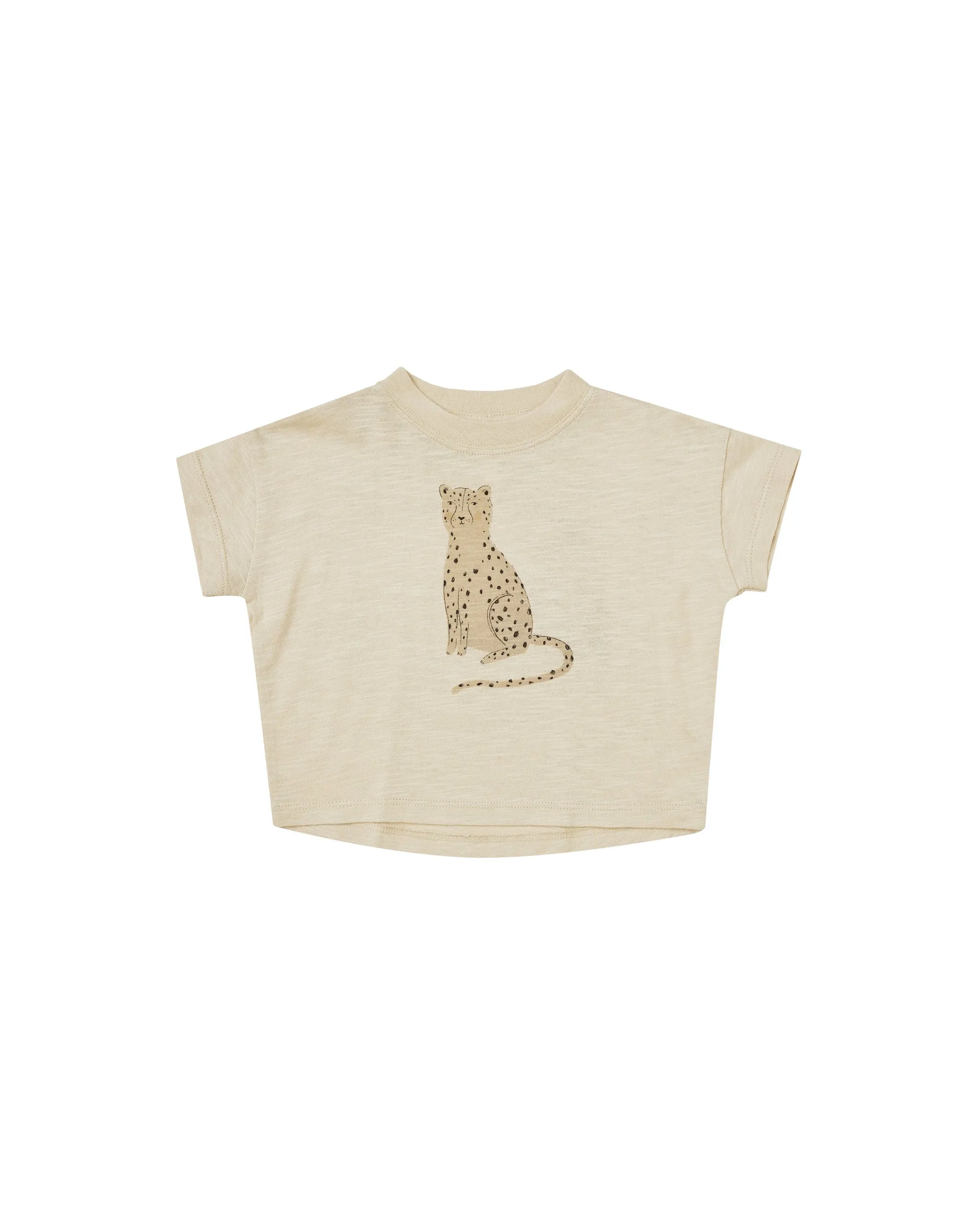 boxy tee || leopard