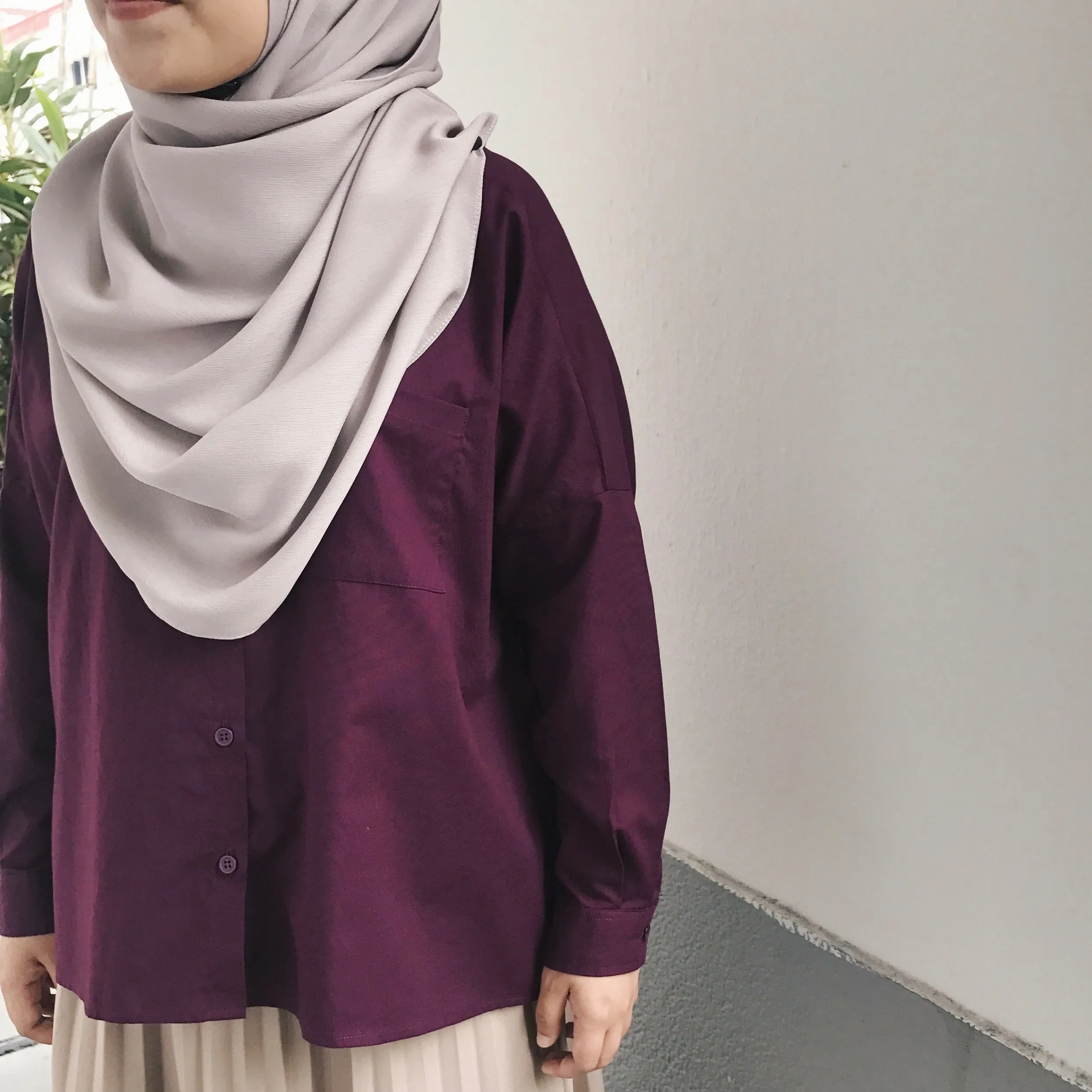 Boxy Top : Mulberry