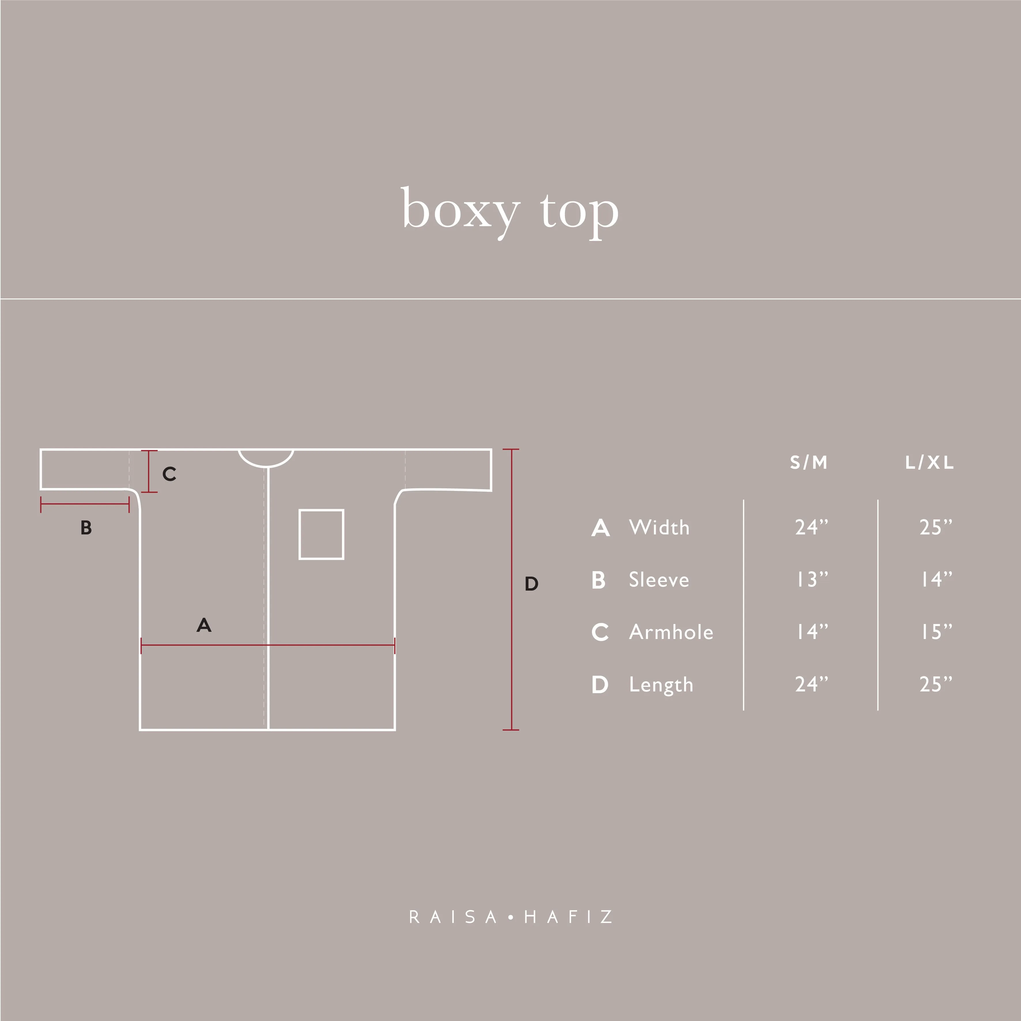 Boxy Top : Mulberry