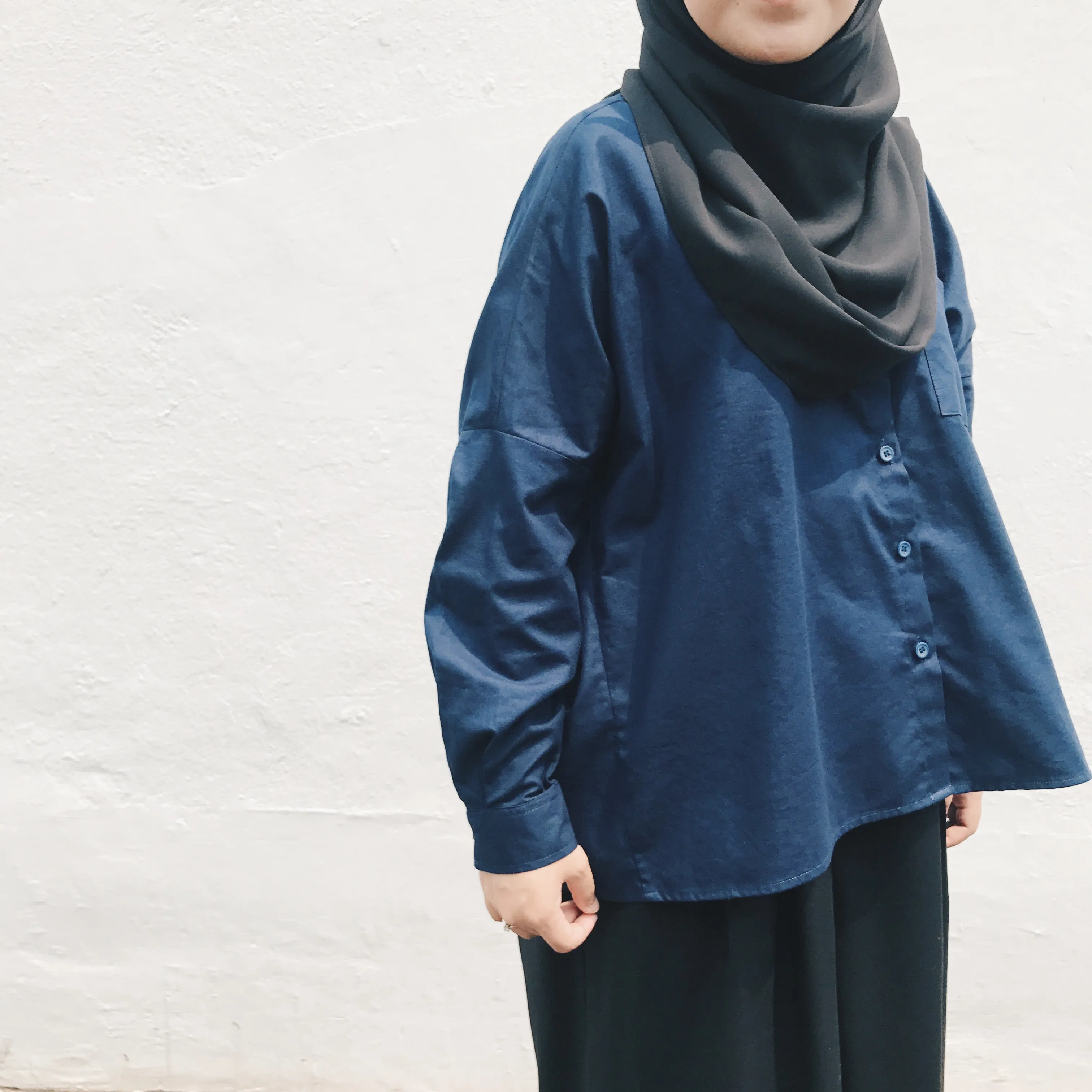 Boxy Top : Navy