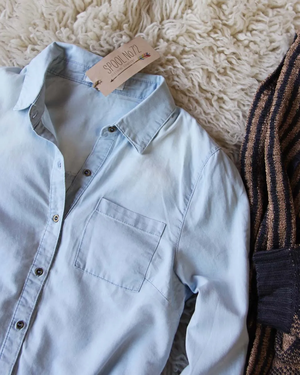 Denim & Tie Top