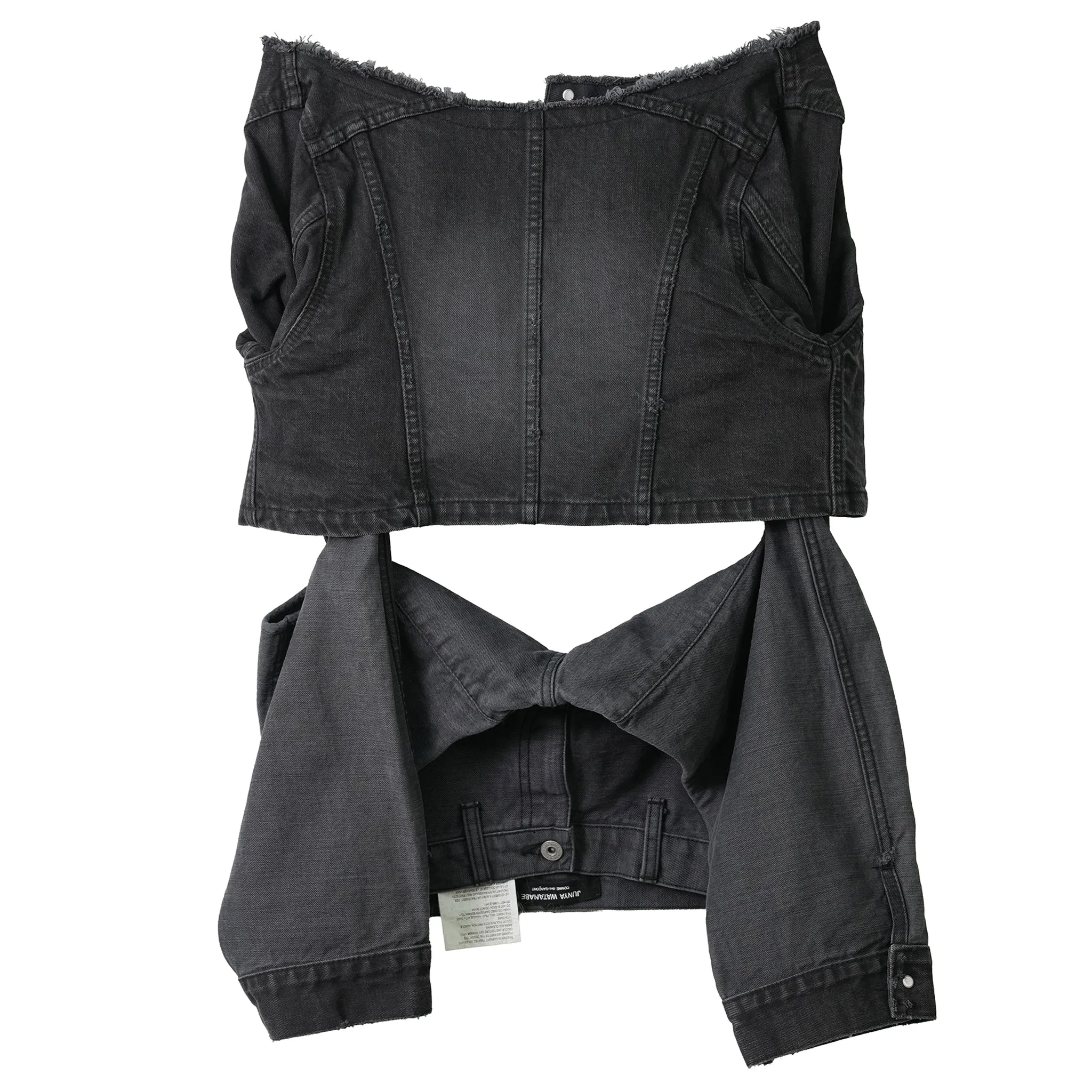 DENIM TOP / BLACK