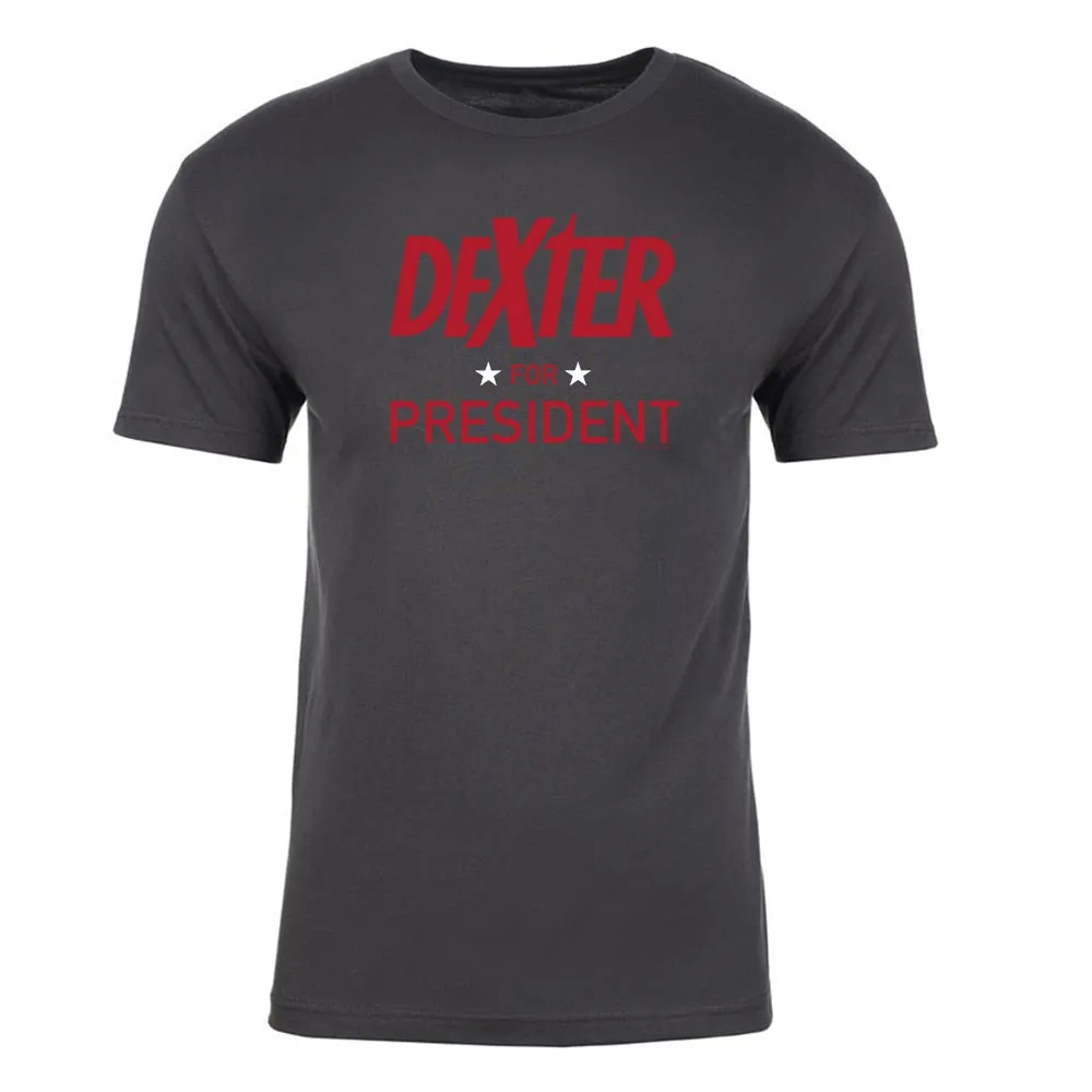 Dexter For President Adult Short Sleeve T-Shirt