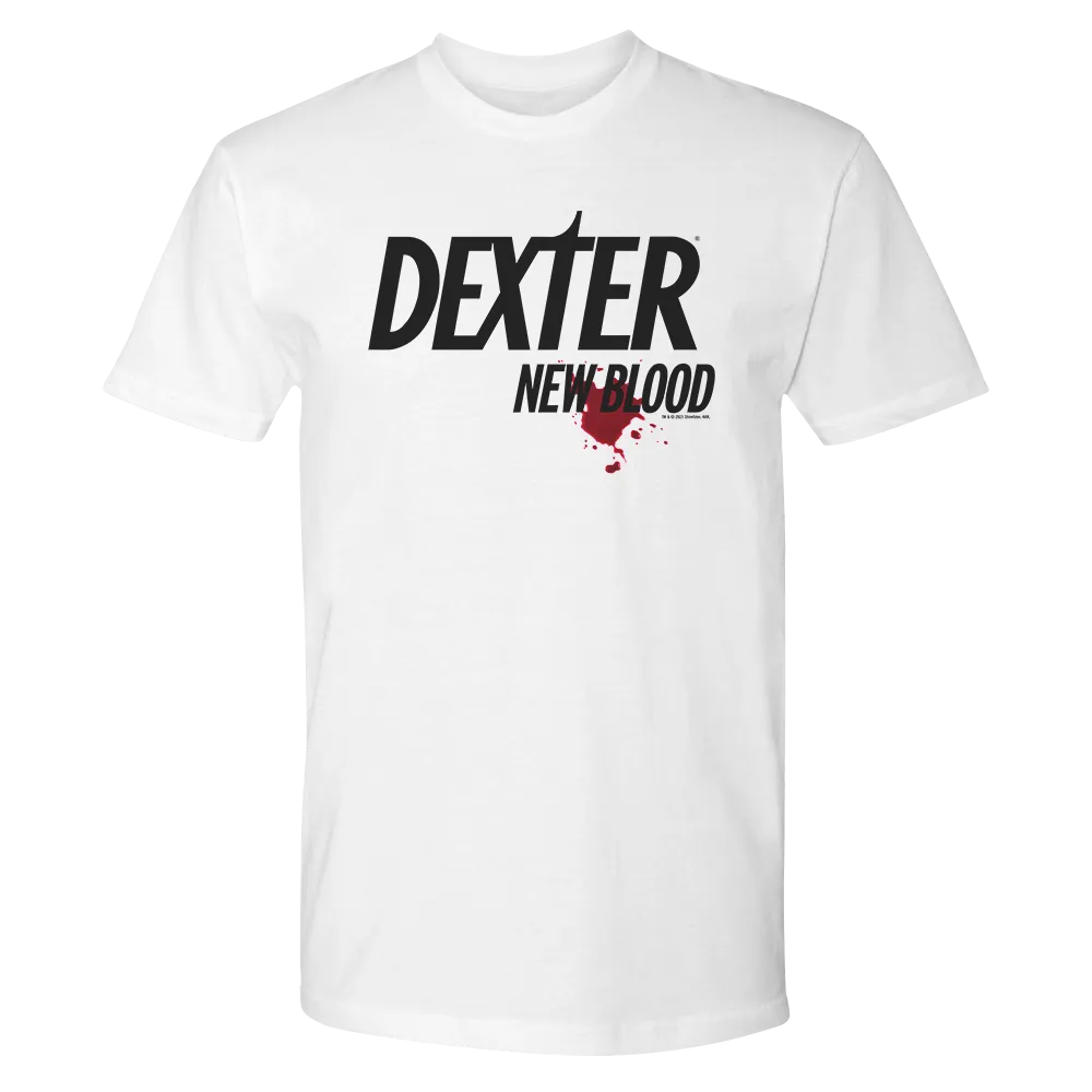 Dexter: New Blood Splatter Logo Adult Short Sleeve T-Shirt