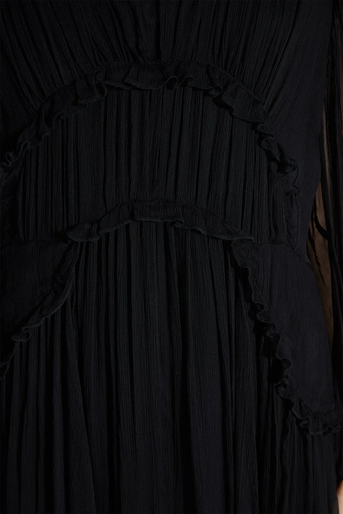 Estie Long Sleeve Silk Dress