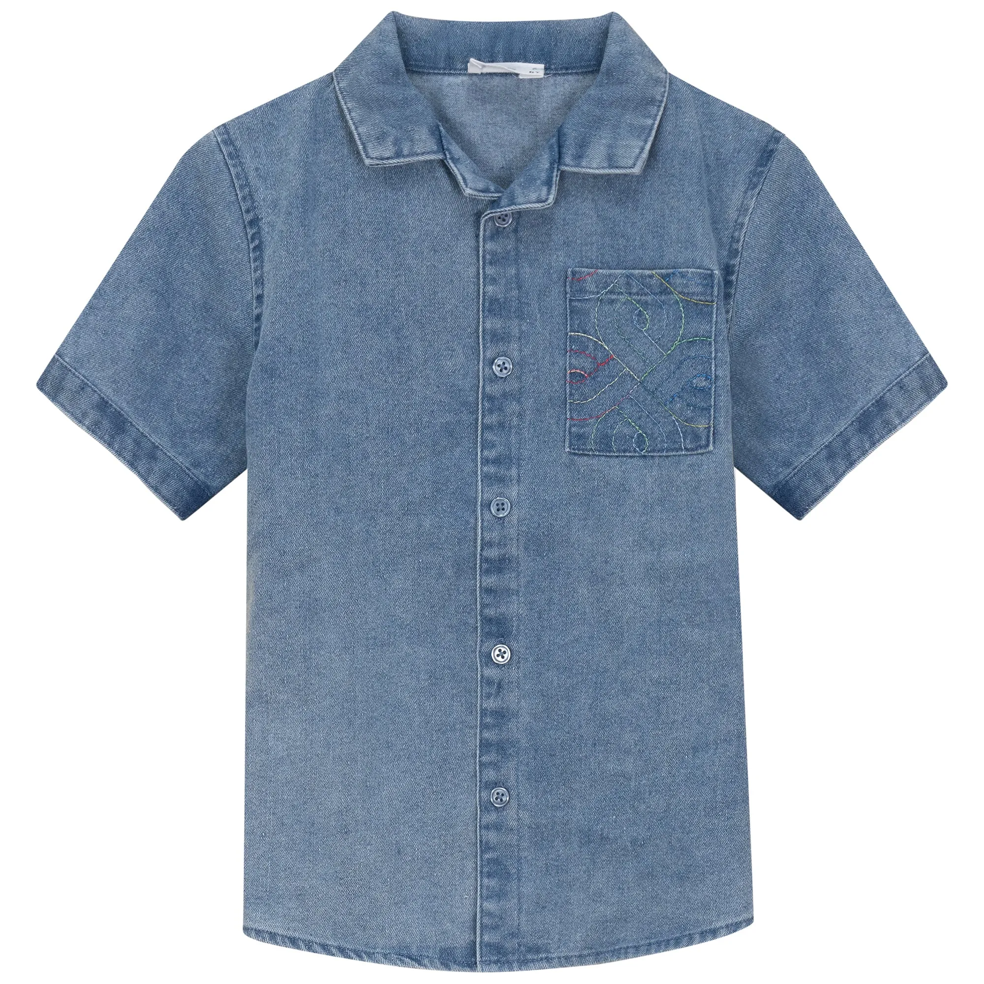 KIX EMBROIDERED DENIM SHIRT
