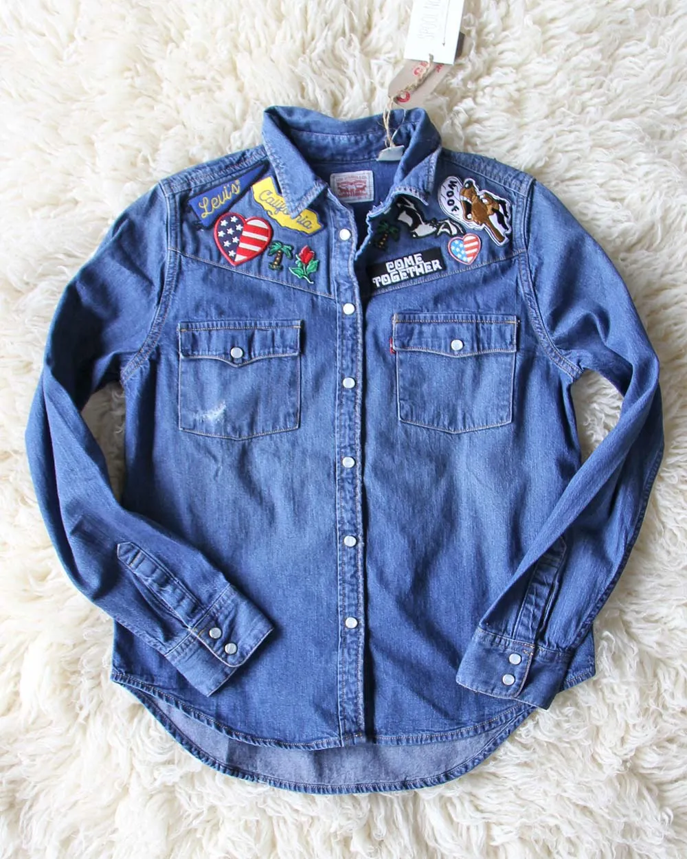 Levi's Patched Denim Top