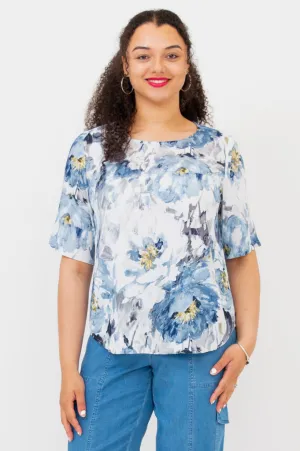 Liza Top, Muse, Linen Bamboo