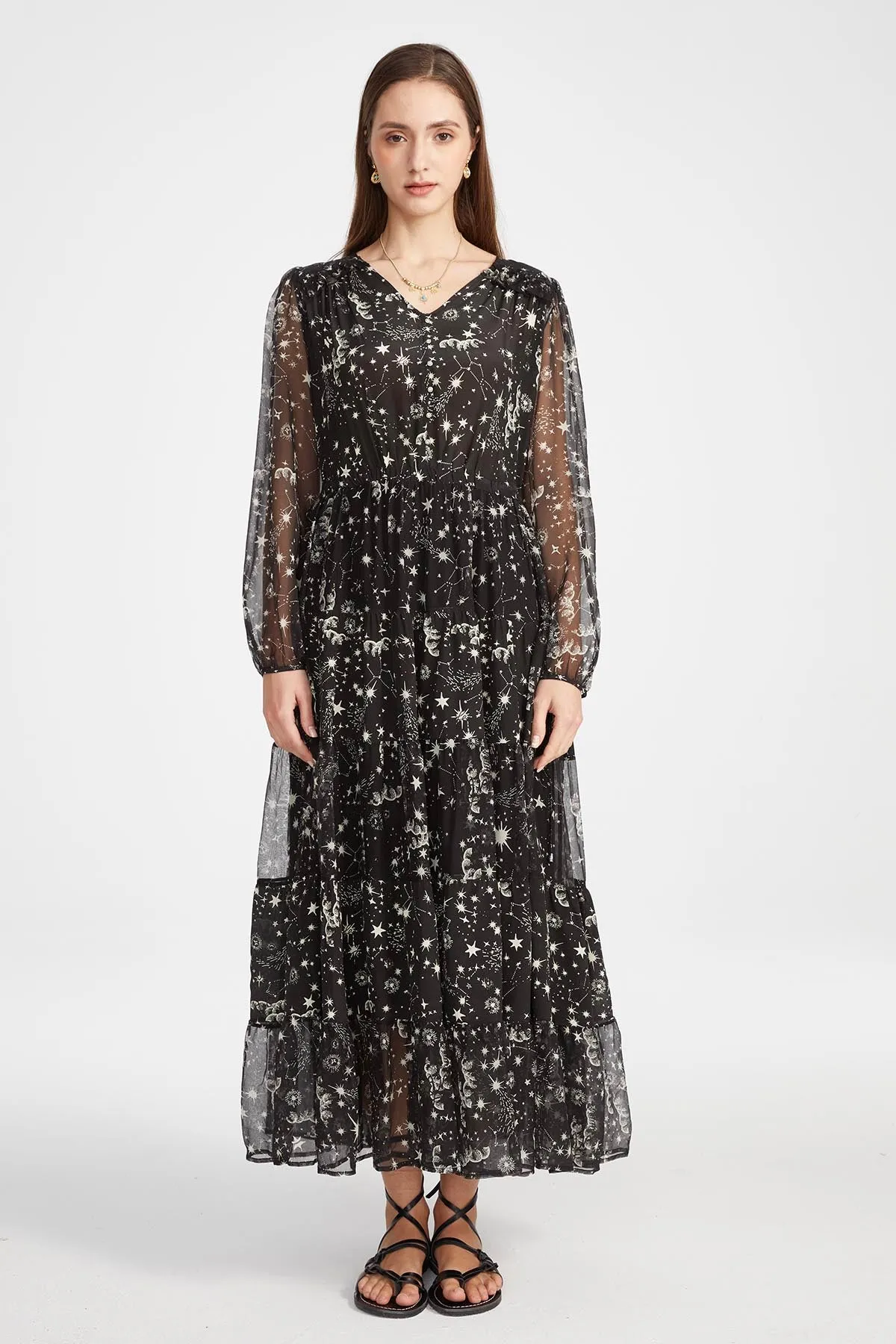 Marlee Print Silk Dress