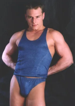 Men's Denim Look Tank Top