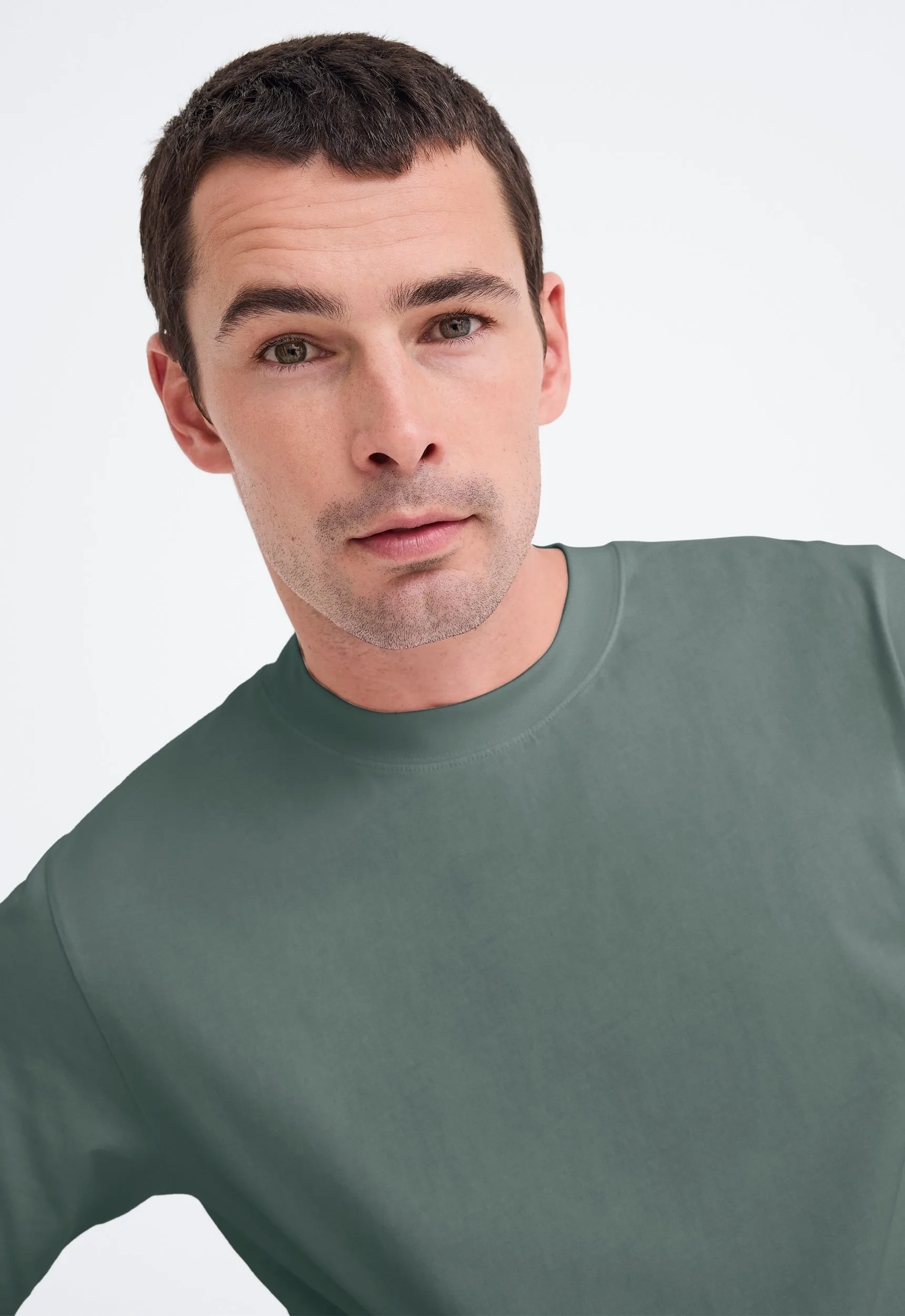 Mills Cotton Tee - Loden