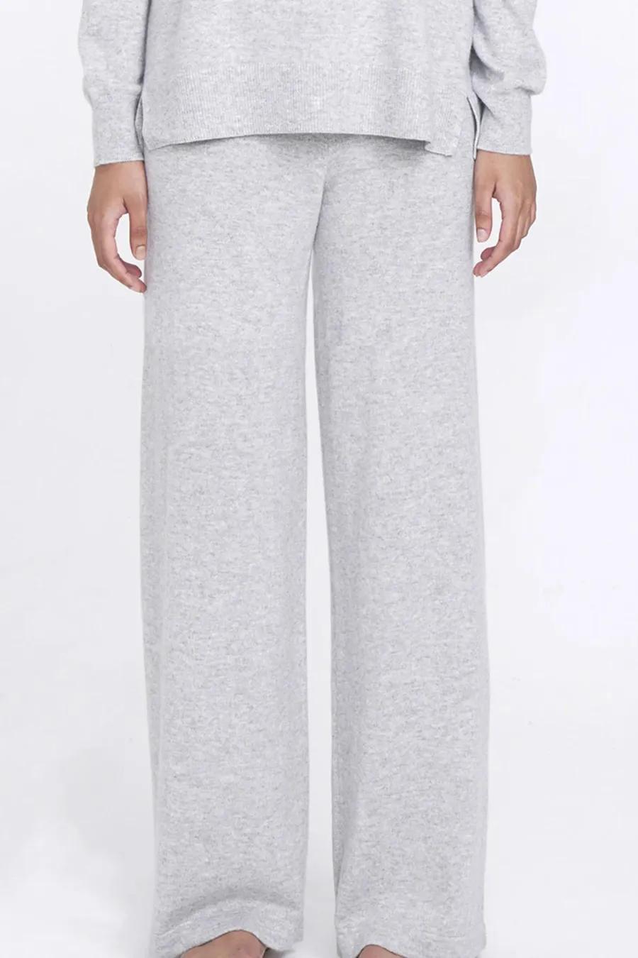 N.12 Aleger 100% Cashmere Lounge Pant - Polar Grey