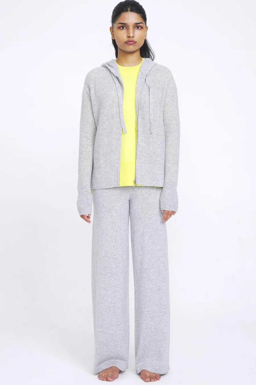 N.12 Aleger 100% Cashmere Lounge Pant - Polar Grey