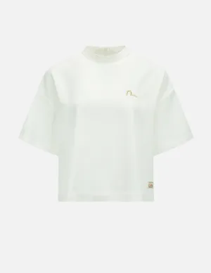 Seagull Embroidered Boxy Blouse