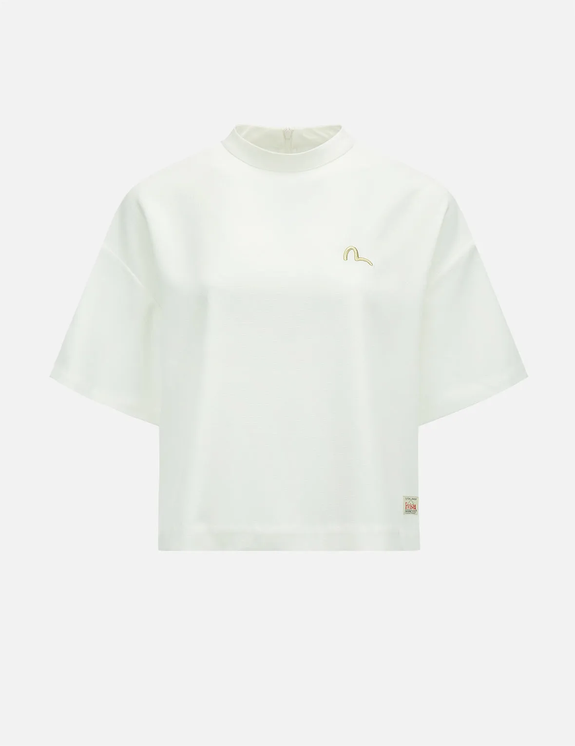 Seagull Embroidered Boxy Blouse
