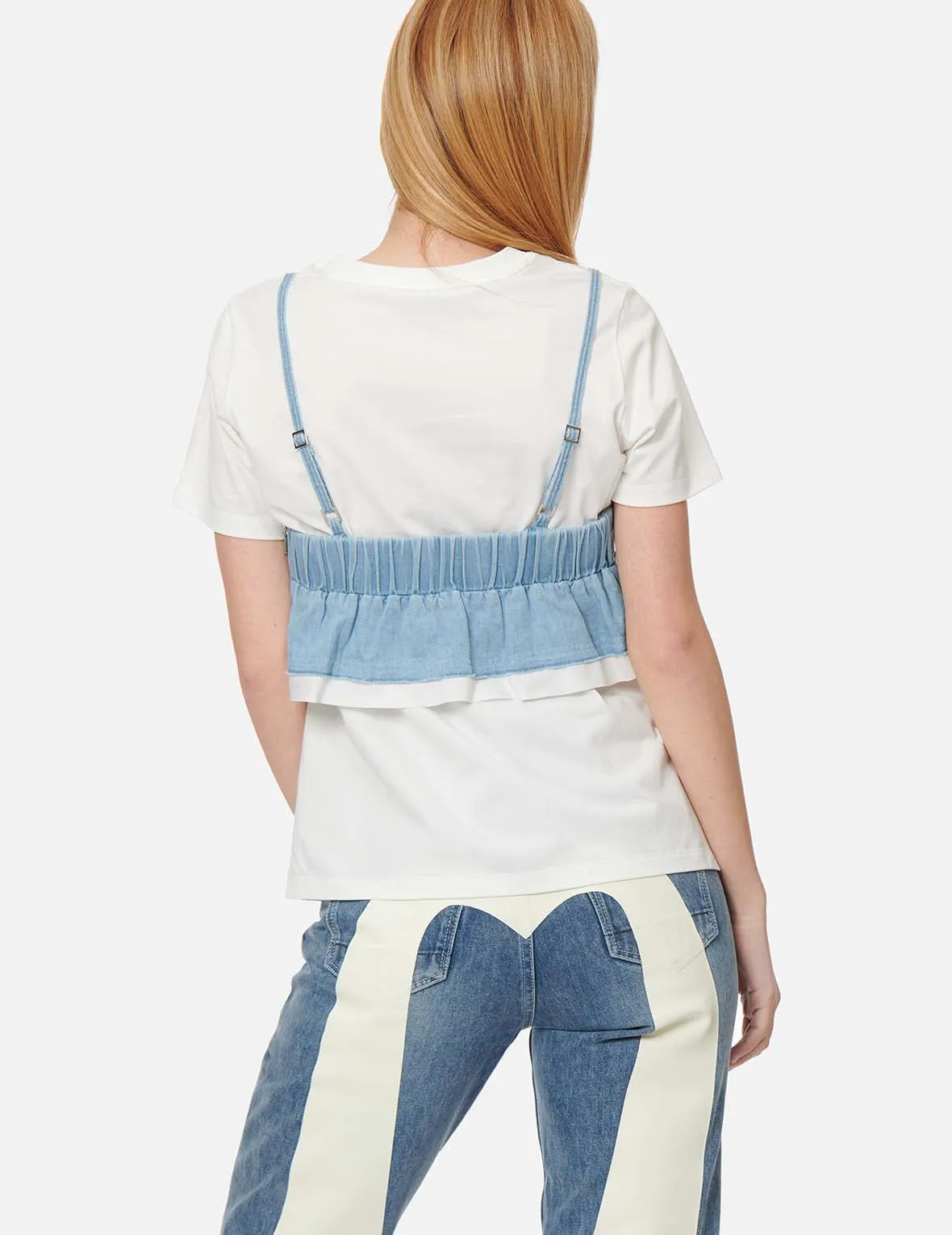 Seagull Embroidery 2-in-1 Top