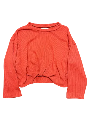 Size 18 - Kuwaii Orange Rib Knit Top